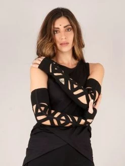 Mitaines Longues Ajourées "Krypton"