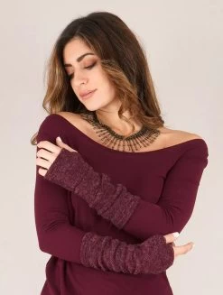 Longues Mitaines "Yüm", Bordeaux