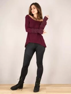 Longues Mitaines "Yüm", Bordeaux -Magasin De Vêtements Pour Femmes mitaines yum bordeaux p image 336064 grande