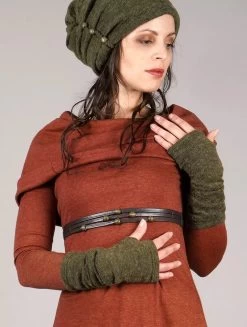 Magasin De Vêtements Pour Femmes 19 Longues Mitaines "Yüm", Vert Kaki