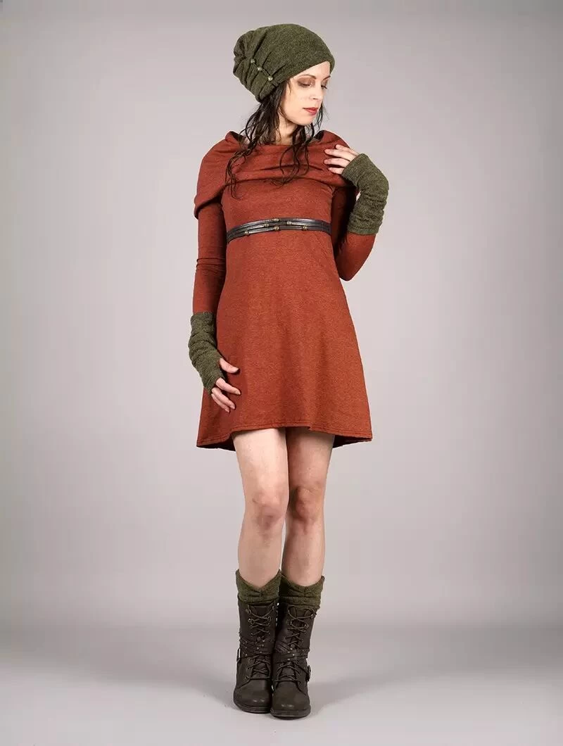 Longues Mitaines "Yüm", Vert Kaki 3 Longues Mitaines "Yüm", Vert Kaki – Image 3