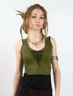 Crop Top "Afra", Vert Mousse -Magasin De Vêtements Pour Femmes p image 279974 grande