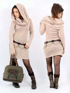 Robe Pull "Mantra", Beige -Magasin De Vêtements Pour Femmes p image 295781 grande