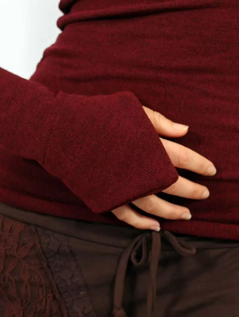 Pull "Eo-Lüne", Noir Et Marron 6 Pull "Eo-Lüne", Noir Et Marron – Image 6