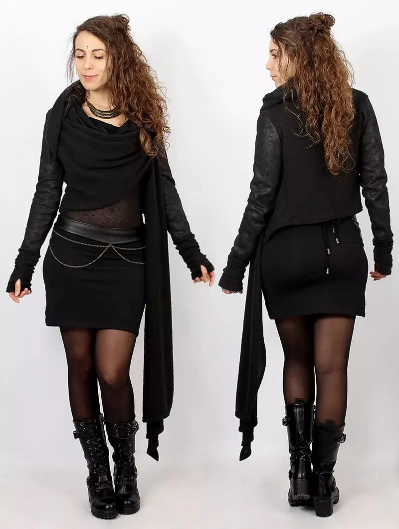 Ceinture "Moöna", Simili Cuir Noir 7 Ceinture "Moöna", Simili Cuir Noir – Image 7