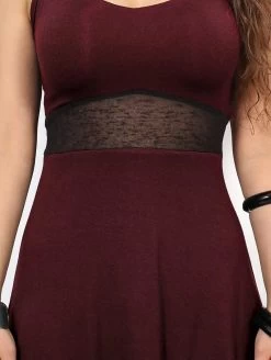 Robe Courte Sans Manches "Wakäa", Bordeaux -Magasin De Vêtements Pour Femmes p image 312394 grande