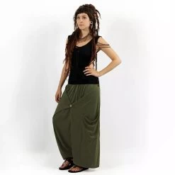 Sarouel Unisexe "Anju", Vert Kaki -Magasin De Vêtements Pour Femmes p image 313156 grande