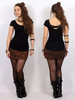 Top Réversible Manches Courtes "Layläa", Noir 8 Top Réversible Manches Courtes "Layläa", Noir -Magasin De Vêtements Pour Femmes p image 314215 grande