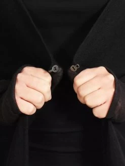 Robe Sans Manches Courte Devant Et Longue Derrière "Marrakech", Noir -Magasin De Vêtements Pour Femmes p image 316073 grande