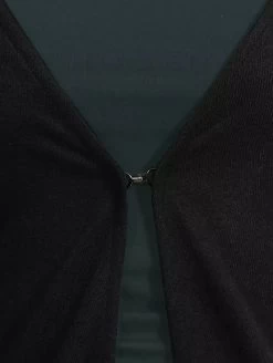 Robe Sans Manches Courte Devant Et Longue Derrière "Marrakech", Vert Canard Et Noir -Magasin De Vêtements Pour Femmes p image 317447 grande