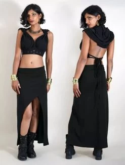 Brassière à Capuche "Yüzü", Noir -Magasin De Vêtements Pour Femmes p image 320658 grande