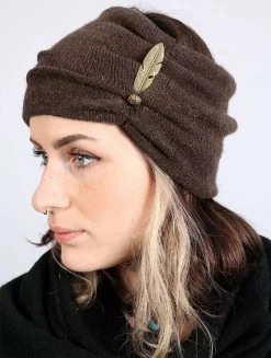 Bandeau Avec Plume "Aikköoz", Marron -Magasin De Vêtements Pour Femmes p image 323239 grande