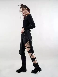 Top Tunique Manche Longue "Voodoo", Noir -Magasin De Vêtements Pour Femmes p image 324033 grande