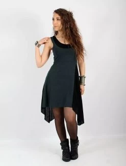 Tunique "Anonga", Bleu Pétrole Et Noir -Magasin De Vêtements Pour Femmes p image 324521 grande