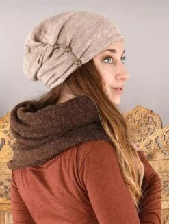 Bonnet à Perle "Aslany", Beige