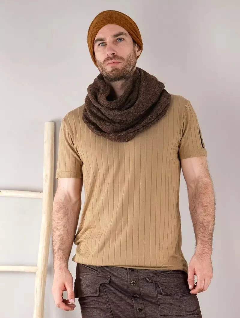 Écharpe Snood "Oöna", Marron 2 Écharpe Snood "Oöna", Marron – Image 2