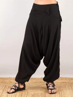 Sarouel Unisexe "Kaori", Noir