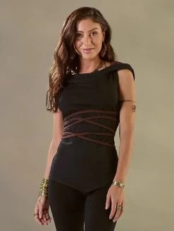 Top Sans Manches "Liskä", Noir -Magasin De Vêtements Pour Femmes p image 332372 grande