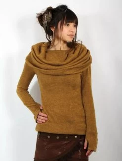 Pull à Gros Col "Mantra", Rouille 11 Pull à Gros Col "Mantra", Rouille -Magasin De Vêtements Pour Femmes p image 333581 grande