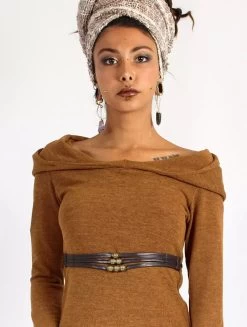 Magasin De Vêtements Pour Femmes 31 Ceinture "Nazaëe", Simili Cuir Marron