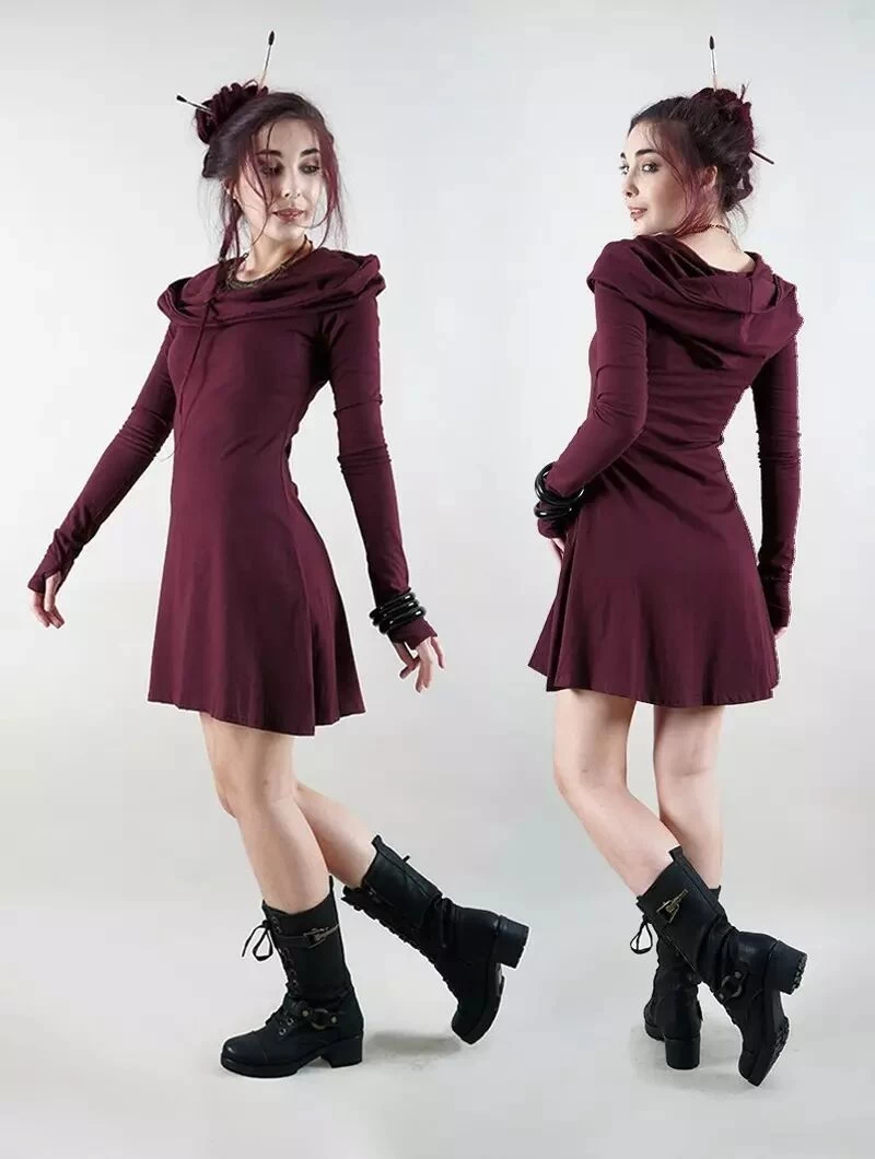 Robe "Chryzz", Bordeaux 3 Robe "Chryzz", Bordeaux – Image 3