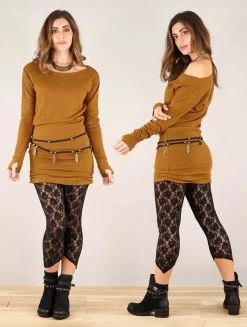 Legging Court Pointu En Dentelle "Yaö-li", Noir -Magasin De Vêtements Pour Femmes p image 335572 grande