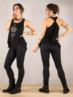 Débardeur Noué Imprimé "Freyja" - Couleurs Au Choix -Magasin De Vêtements Pour Femmes p image 335661 grande