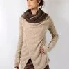 Gilet "Adrika", Beige Et Marron