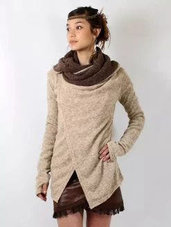 Gilet "Adrika", Beige Et Marron
