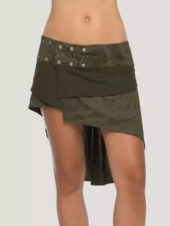 Jupe Porte-feuille "Chic", Vert Kaki