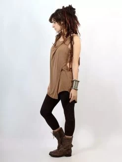 Top Loose Sans Manches "Leigha", Marron Clair -Magasin De Vêtements Pour Femmes p image 339990 grande