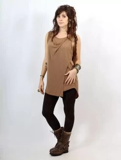 Top Loose Sans Manches "Leigha", Marron Clair -Magasin De Vêtements Pour Femmes p image 339991 grande