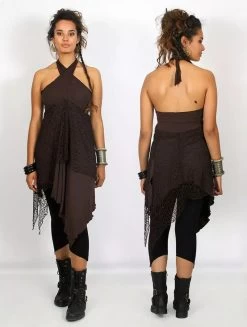 2en1 Jupe/Tunique "Syrada", Marron Avec Dentelle -Magasin De Vêtements Pour Femmes p image 340254 grande