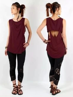 Top Loose Sans Manches "Leigha", Bordeaux -Magasin De Vêtements Pour Femmes p image 340342 grande