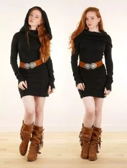 Robe Pull "Chryzalide", Noir 11 Robe Pull "Chryzalide", Noir -Magasin De Vêtements Pour Femmes p image 340362 grande