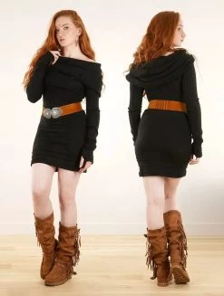 Robe Pull "Chryzalide", Noir 12 Robe Pull "Chryzalide", Noir -Magasin De Vêtements Pour Femmes p image 340363 grande