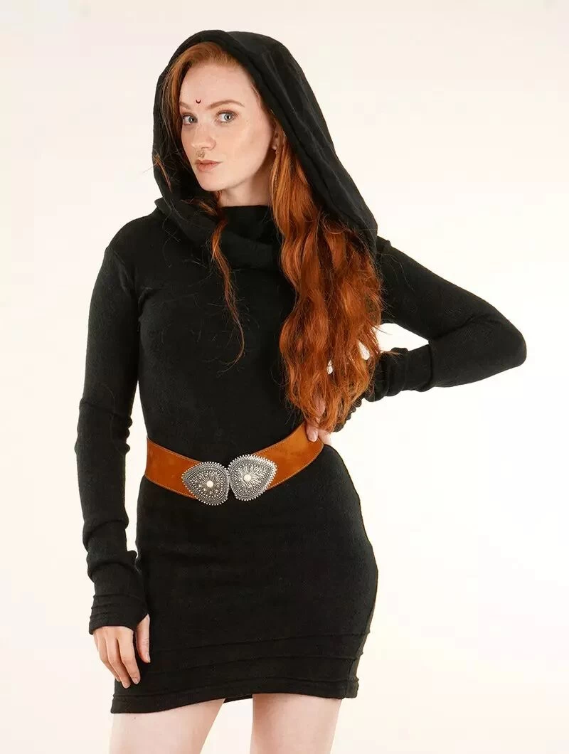 Robe Pull "Chryzalide", Noir 6 Robe Pull "Chryzalide", Noir – Image 6