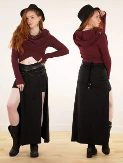 Pull Court "Nadjäa", Bordeaux -Magasin De Vêtements Pour Femmes p image 340375 grande