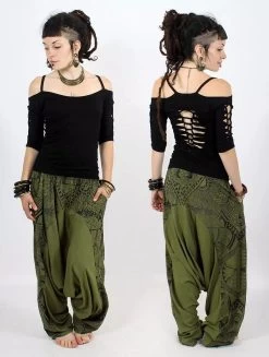 Top à Manches 3/4 Et Dos Découpés Et Tressés "Sedna", Noir -Magasin De Vêtements Pour Femmes p image 340786 grande