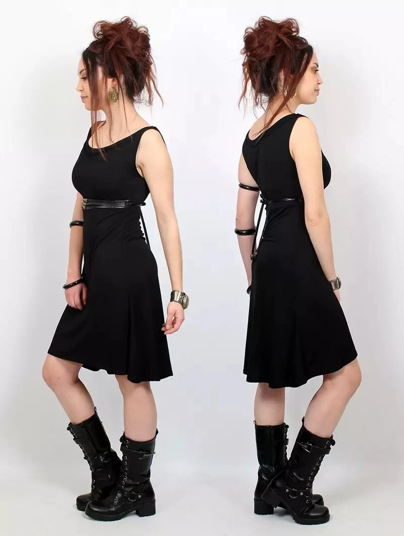 Robe Sans Manches "Ysïaak", Noir 2 Robe Sans Manches "Ysïaak", Noir – Image 2