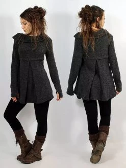 Pull Tunique "Ekantika", Gris Foncé -Magasin De Vêtements Pour Femmes p image 342235 grande