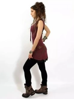 Robe "Jadeite", Rouge Foncé Noir -Magasin De Vêtements Pour Femmes p image 343198 grande