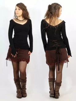 Pull "Eo-Lüne", Noir Et Marron 11 Pull "Eo-Lüne", Noir Et Marron -Magasin De Vêtements Pour Femmes p image 345124 grande