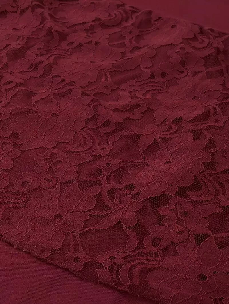 2en1 Jupe/Tunique "Syrada", Rouge Brique Et Dentelle 3 2en1 Jupe/Tunique "Syrada", Rouge Brique Et Dentelle – Image 3