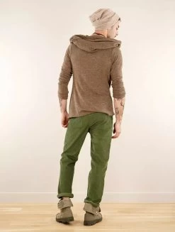 Pantalon En Velours Côtelé "Ottarah", Vert Kaki -Magasin De Vêtements Pour Femmes p image 347417 grande