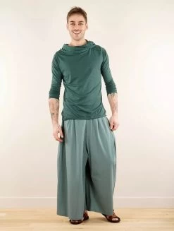 Pantalon Large évasé "Booh", Vert D'eau -Magasin De Vêtements Pour Femmes p image 347429 grande