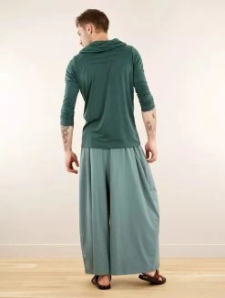 Pantalon Large évasé "Booh", Vert D'eau -Magasin De Vêtements Pour Femmes p image 347430 grande