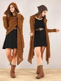 Gilet Châle En Crochet à Capuche Et Manches Longues "Danaeriz", Rouille 10 Gilet Châle En Crochet à Capuche Et Manches Longues "Danaeriz", Rouille -Magasin De Vêtements Pour Femmes p image 347517 grande