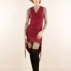 Robe Longue "Lychandra", Bordeaux