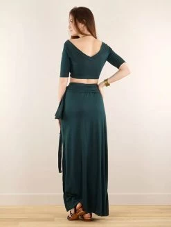 Robe Longue 3en1 Imprimée "Zalya Anazra", Bleu Pétrole 11 Robe Longue 3en1 Imprimée "Zalya Anazra", Bleu Pétrole -Magasin De Vêtements Pour Femmes p image 347972 grande